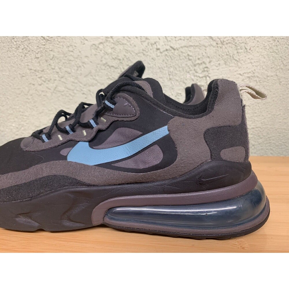 Nike Air Max 270‎ React Jetstream Black Cerulean Thunder Gray CI3866-001 Size 12 - Picture 5 of 9